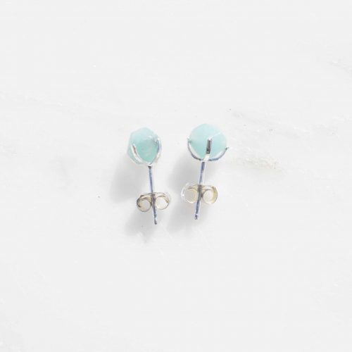 Sterling Silver and Amazonite Earrings